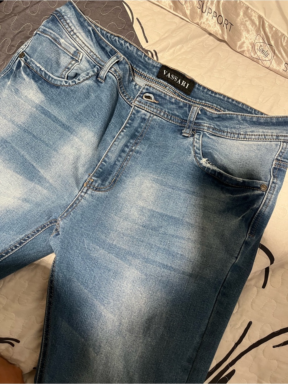 Men's Slim Straight Medium Blue Jeans